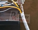 Exemplo aplicação do Organizador cabos e fios branco