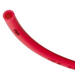 tubo pneumático em poliuretano vermelho